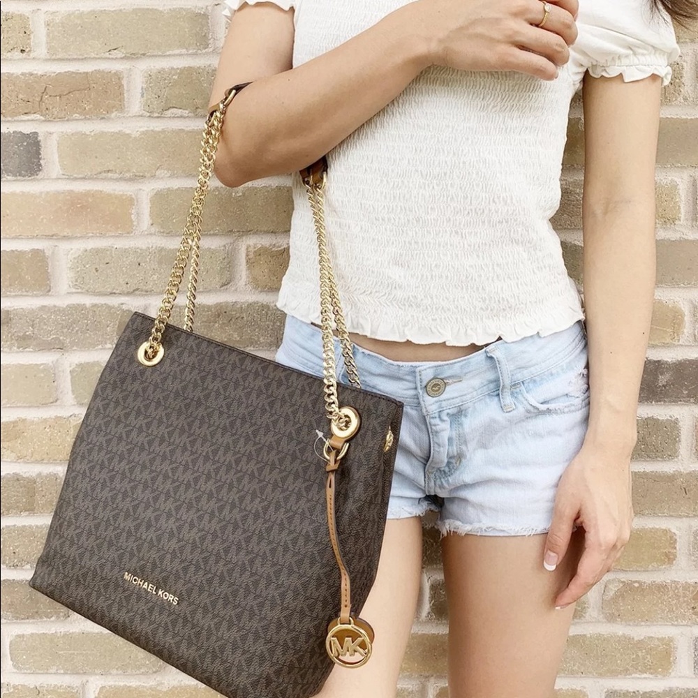 Gaby’sBags👜💕-NWT Michael Kors Purse Brown - Picture 4 of 8